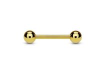 Tytanowa PVD złota sterylna sztanga kulkowa 1,6 mm | Itc