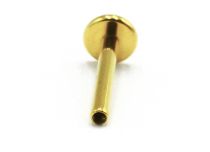 Labret Titanium PVD Gold Wewnętrzna sterylna tacka 4 mm | Itc