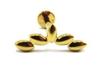 Labret Titanium PVD Gold Wewnętrzny sterylny wzór migdałowy | Itc