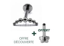 Labret Titane Interne Stérile z motywem Arc de Billes | Itc