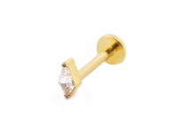 Labret Tytan PVD Złoto Wewnętrzny Sterylny Diament Rhinestone | Itc