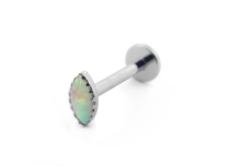 Labret Titane Interne Stérile Motif Opal Synthétique | Itc
