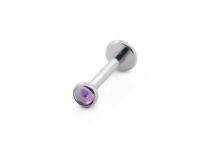 Labret Tytanowy Wewnętrzny Sterylny 1.2 x 8 mm Kaboszon 2 / 3 mm Kolor Kamienia Naturalnego