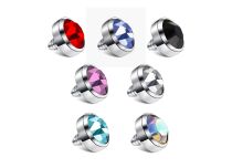 Stalowa śruba wewnętrzna do 1.6 z kolorowym kryształem | Itc