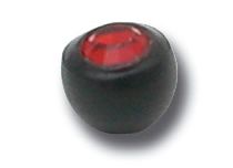 Push Clip Ball BioFlex Czarny kolorowy kryształ | Itc
