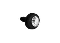 Ball Push Clip BioFlex Black Crystal White | Itc