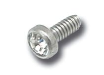Tytanowa kulkowa śruba wewnętrzna 2,5 mm z kolorowym kryształem | Itc