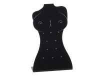 12-miejscowy ekspozytor na biżuterię teton acryl. Czarny