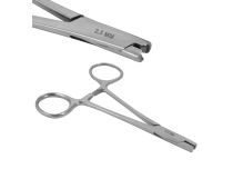 Kleszcze skórne 2,5 mm ze stali nierdzewnej, długość 11 cm