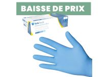 Niebieskie rękawice nitrylowe - bezpudrowe | SafeTouch