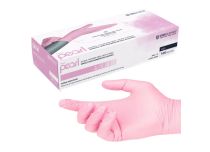 Rękawice nitrylowe Pink PEARL - bezpudrowe | Unigloves