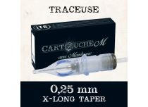 Kartridże do tatuażu M Ploter (RL) - Ø 0,25 mm - Długi stożek XL | Itc