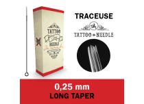 Sterylna igła do tatuażu 0,25 mm (RL) - długi stożek | Igła do tatuażu