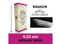 Sterylne igły Magnum (M1) 0,25 mm - średni stożek | Igła do tatuażu