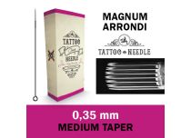 Okrągłe, sterylne igły Magnum (RM) 0,35 mm - średni stożek | Igła do tatuażu