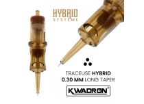 Cartouche de tatouage  Traceuse (RL) - Ø 0,30 mm - Long Taper | Kwadron Hybrid