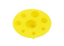 Zakrętki do tacek okrągłe żółte 8 cm | Itc