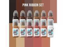 Set d'encres de Tatouage Limitless Set Pink Ribbon 12x30ml | World Famous