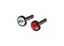 Stalowy klips kulkowy Crystal | Itc
