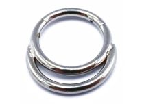 anneau titane motif croissant de lune 1.2x8