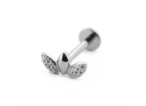 Labret Titane Interne Stérile motyw 3 Feuilles | Itc