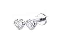 Stalowa gwiazda labret