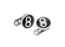 Piercing Surface Titanium Steel Disc 5 mm wzór Kula bilardowa | Itc
