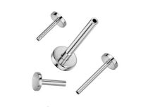 Labret threadless titane ASTM-F136 plateau 4 mm non stérile