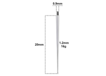 Insert stérile Titane pour bijoux interne Ø ext 1.2 mm