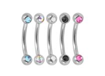 Stalowe kulki Banana Double Crystal Coloured Balls 3 mm | Itc