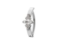 banane titane marquise trios zircons blancs