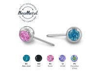 Accessoire titane NEOMETAL threadless cristal latéral 2.5 mm