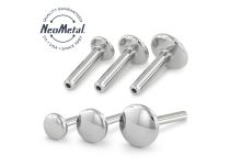 Labret NEOMETAL titane ASTM F136 threadless sans boule