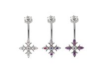 banane titane croix baroque strass violet
