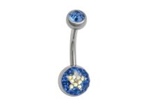 Banana Steel Multicrystal and Blue Resin Ball 5/8 mm | Itc