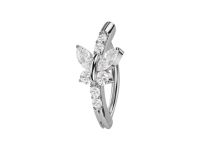 banane titane papillon zircons blancs