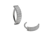 banane nombril titane rectangle strass