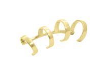 Faux Piercing Steel Gilded Gold Multi Rings | Itc