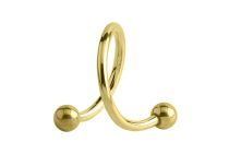Stalowa pozłacana kulka Spirale 3 mm | Itc