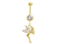 Banana Steel Gold Fine Fantasy Fairy White Crystal | Itc