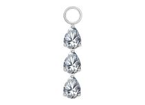 Charm pendant titane triple goutte 3 mm ITC Piercing