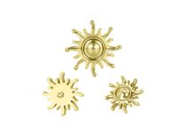 Accessoire interne Titane pvd gold motif soleil | iTC