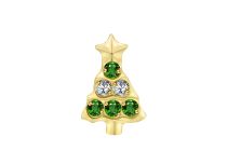 Accessoire interne Titane pvd gold 0.9 motif sapin de Noël | iTC