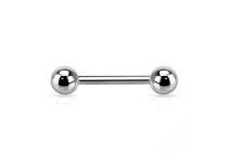 Boîte de 10 barbell titane stériles filetage externe