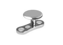 Piercing surface titane stérile disque plat 4 mm 1,6x2 mm