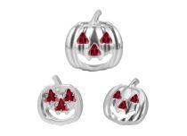 Accessoires Titane ASTM F136 - 0,9mm Interne citrouille Halloween sertie zircons