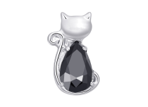 Accessoire interne titane ASTM F136 motif Black Kitty ITC Piercing