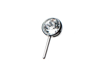 accessoire titane threadless strass blanc 5mm