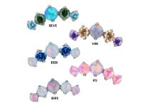 Accessoire interne Titane griffé 0.9 motif rond strass opale | iTC