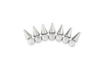 Accessoire interne Titane 0.9 mm motif couronne pointe strass | iTC